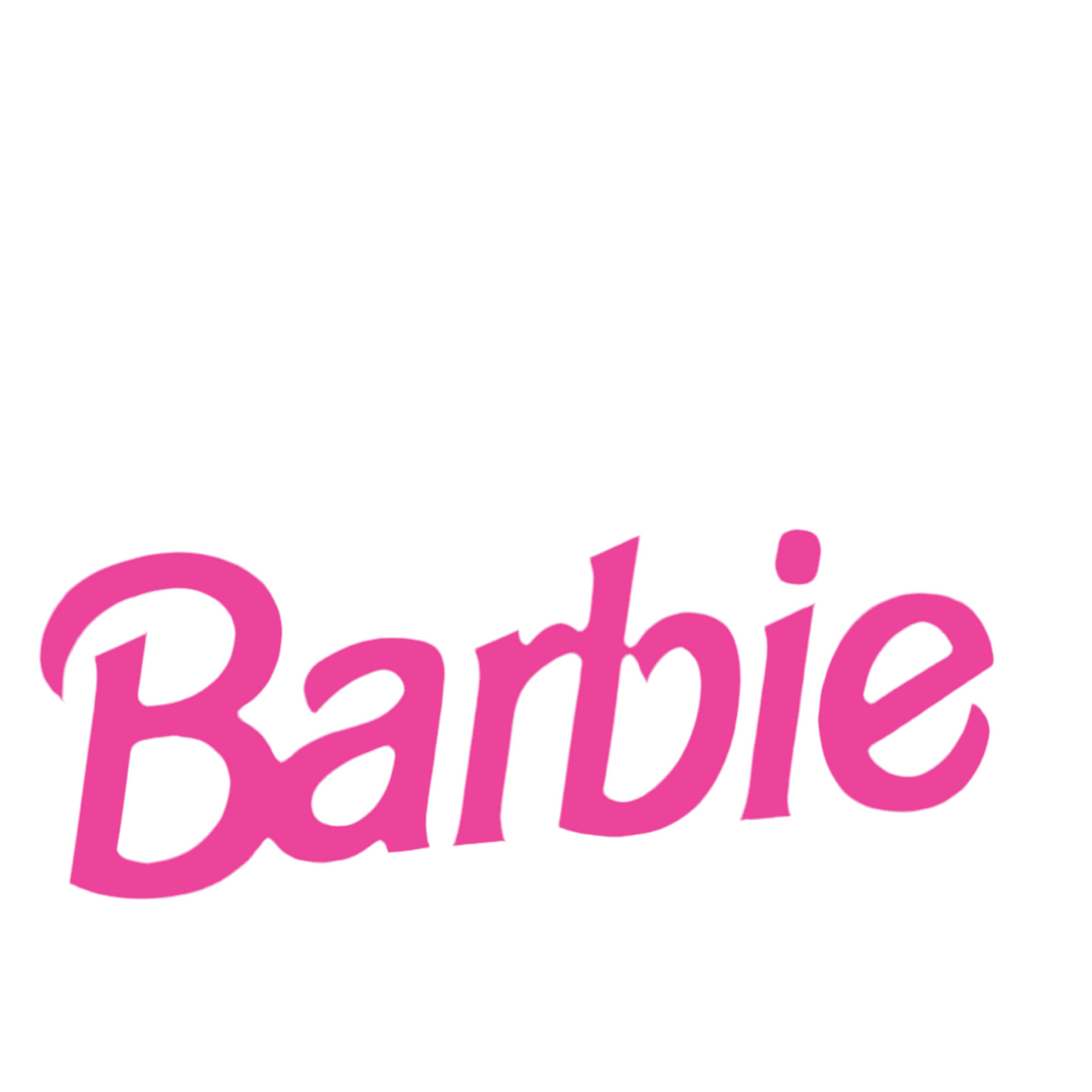 Barbie logo cutout voor verjaardagsfeest