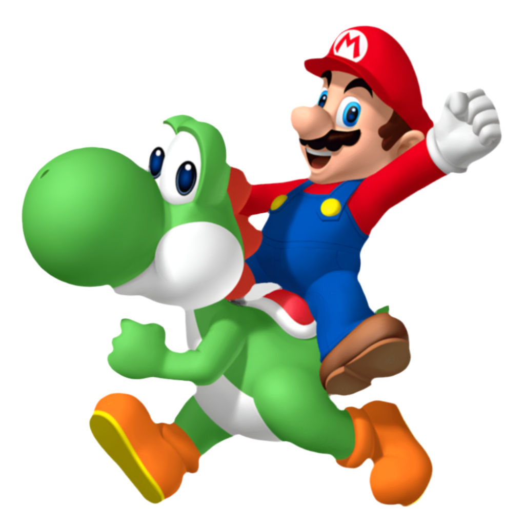 Mario & Yoshi cutout voor verjaardagsfeest