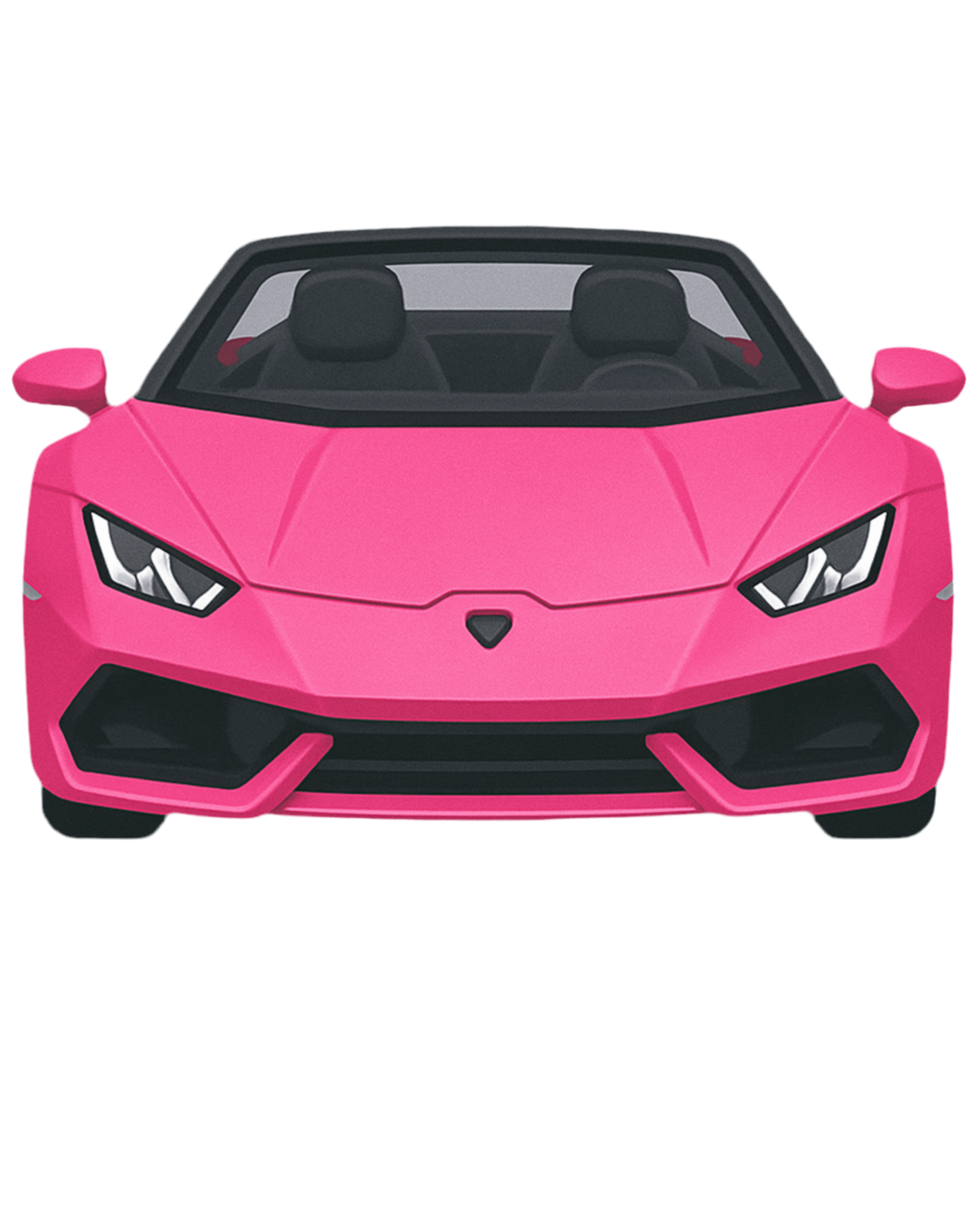 Barbie Lamborghini cutout voor verjaardagsfeest