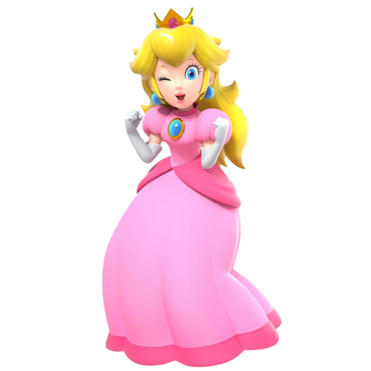 Princess Peach cutout voor verjaardagsfeest