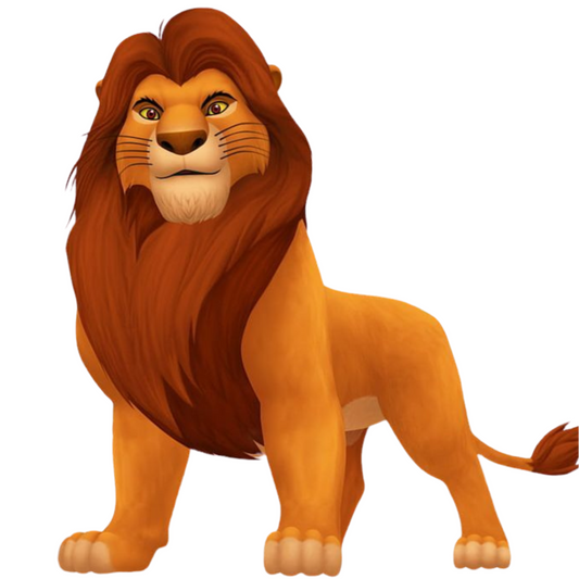 Mufasa cutout voor verjaardagsfeest
