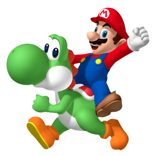 Mario & Yoshi cutout voor verjaardagsfeest