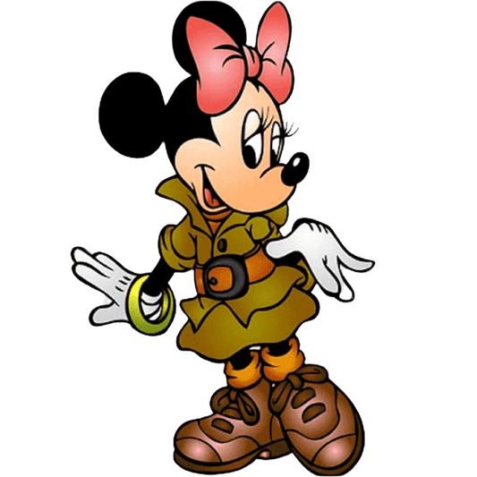 Mini Mouse cutout voor verjaardagsfeest