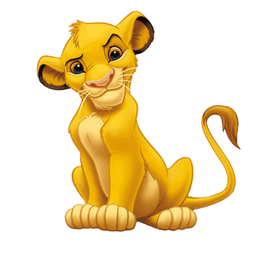 Simba cutout voor verjaardagsfeest