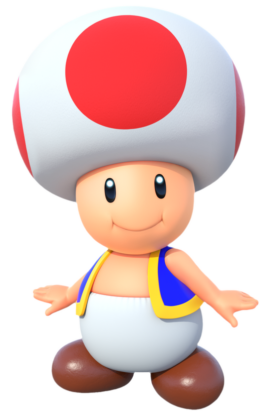 Toad cutout voor verjaardagsfeest 