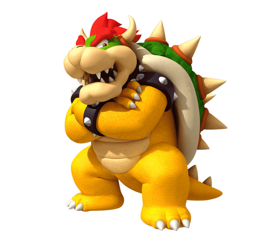Bowser cutout voor verjaardagsfeest
